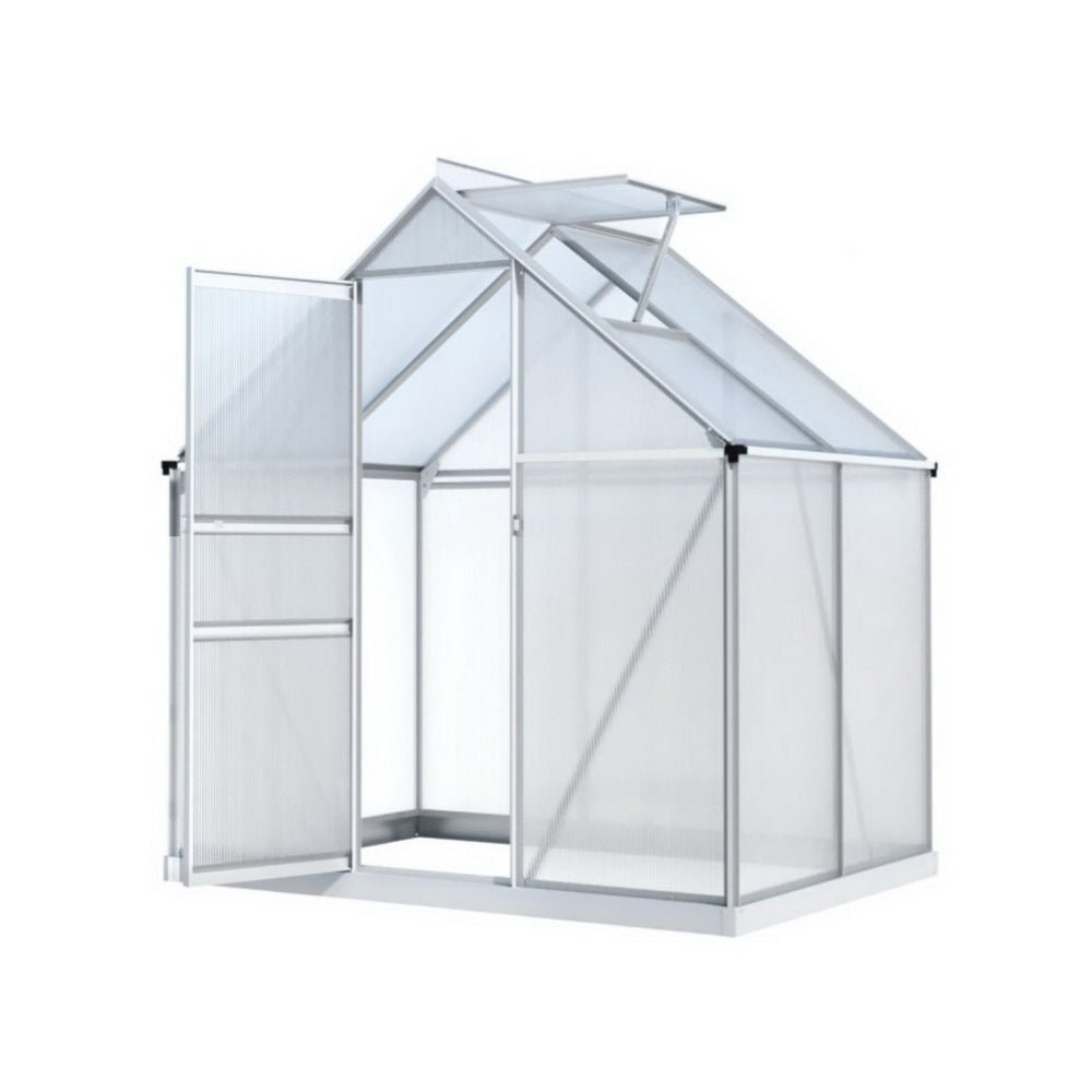 Greenhouse Aluminium Polycarbonate Premium Garden Storage Shed 1.3Mx1.9Mx2.0M - Home & Garden > Greenhouses > Greenhouses & Accessories - Rivercity House & Home Co. (ABN 18 642 972 209) - Affordable Modern Furniture Australia
