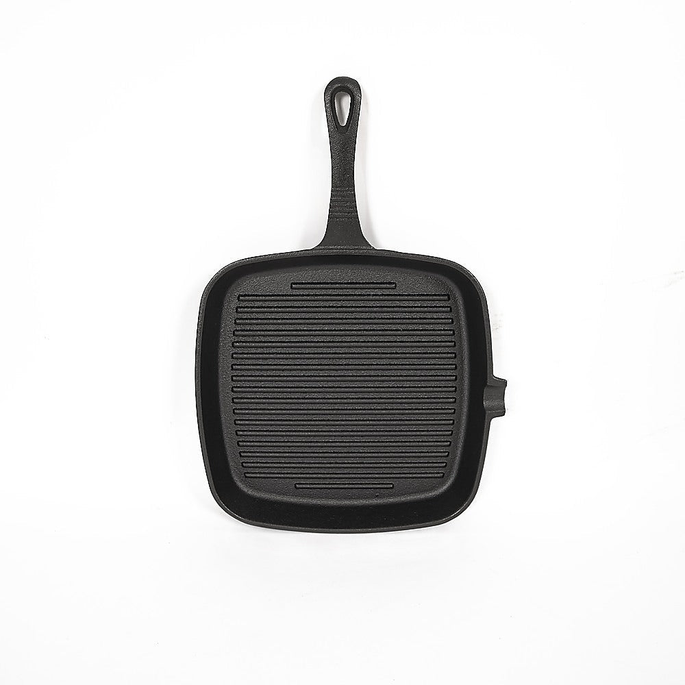 Grill Plate Non Stick Frying Pan Fry - Home & Garden > Kitchenware > Kitchen Utensils - Rivercity House & Home Co. (ABN 18 642 972 209) - Affordable Modern Furniture Australia