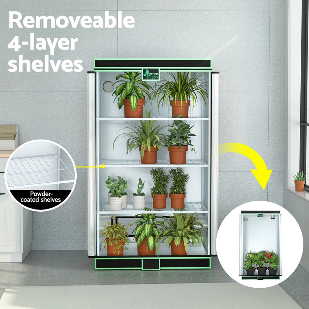 Grow Tent 100x60x180cm 4 Tiers Kits Hydroponics Indoor Grow System - Home & Garden > Greenhouses > Greenhouses & Accessories - Rivercity House & Home Co. (ABN 18 642 972 209) - Affordable Modern Furniture Australia