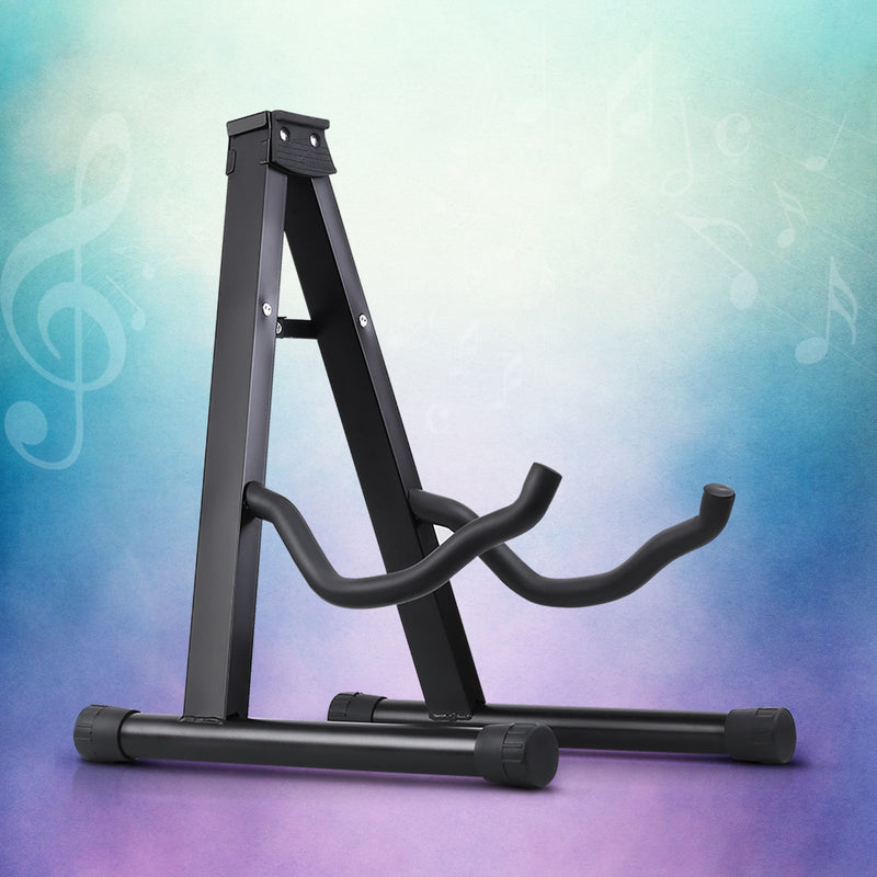 Guitar Stand Folding Portable Floor Rack Holder - Audio & Video > Musical Instrument & Accessories - Rivercity House & Home Co. (ABN 18 642 972 209) - Affordable Modern Furniture Australia