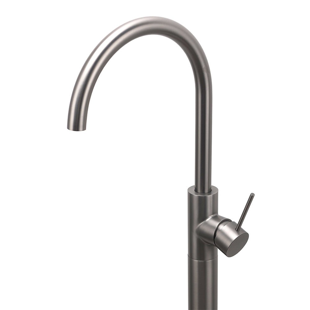 Gun Metal Bathroom Free Standing Hot Cold Water Mixer Tap Bath Tub Filler Spout - Furniture > Bathroom > Shower Heads & Screens - Rivercity House & Home Co. (ABN 18 642 972 209) - Affordable Modern Furniture Australia