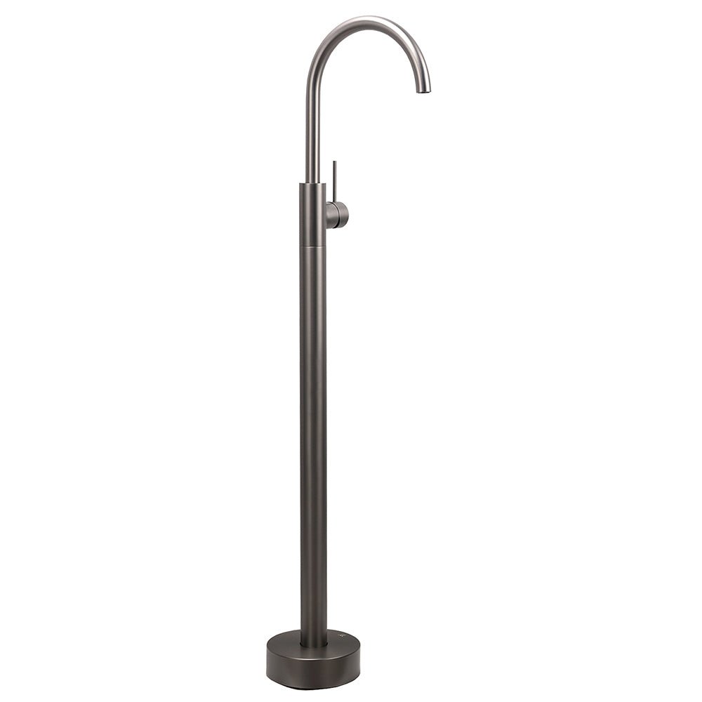 Gun Metal Bathroom Free Standing Hot Cold Water Mixer Tap Bath Tub Filler Spout - Furniture > Bathroom > Shower Heads & Screens - Rivercity House & Home Co. (ABN 18 642 972 209) - Affordable Modern Furniture Australia