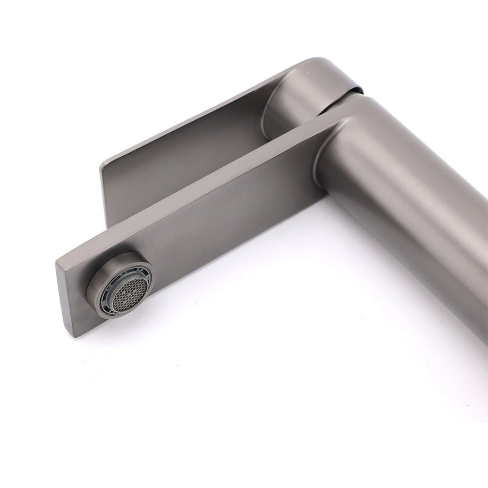 Gun Metal Grey Bathroom Basin Mixer Vanity Sink Square Faucet Spout Laundry Tap - Furniture > Bathroom > Shower Heads & Screens - Rivercity House & Home Co. (ABN 18 642 972 209) - Affordable Modern Furniture Australia