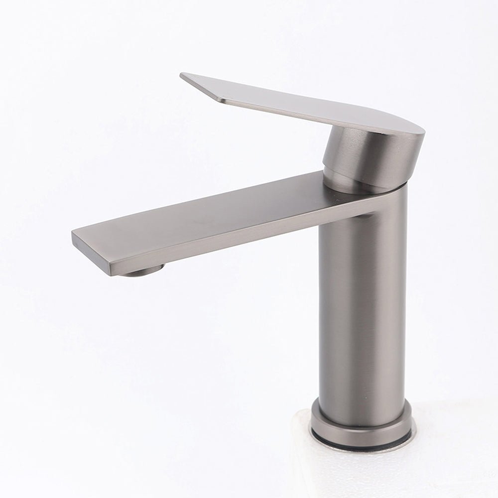 Gun Metal Grey Bathroom Basin Mixer Vanity Sink Square Faucet Spout Laundry Tap - Furniture > Bathroom > Shower Heads & Screens - Rivercity House & Home Co. (ABN 18 642 972 209) - Affordable Modern Furniture Australia