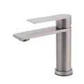 Bathroom Basin Mixer Square Faucet with Spout and Laundry Tap - Grey Metal