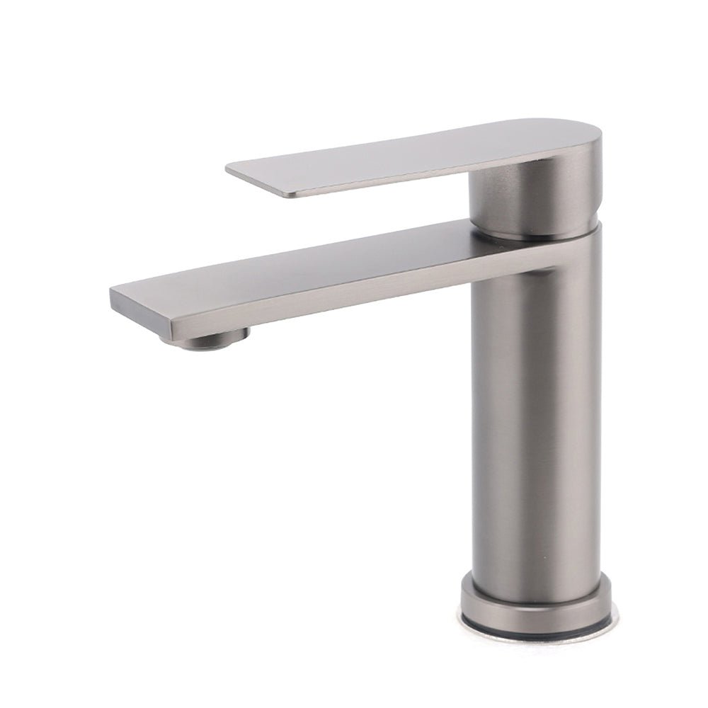 Gun Metal Grey Bathroom Basin Mixer Vanity Sink Square Faucet Spout Laundry Tap - Furniture > Bathroom > Shower Heads & Screens - Rivercity House & Home Co. (ABN 18 642 972 209) - Affordable Modern Furniture Australia