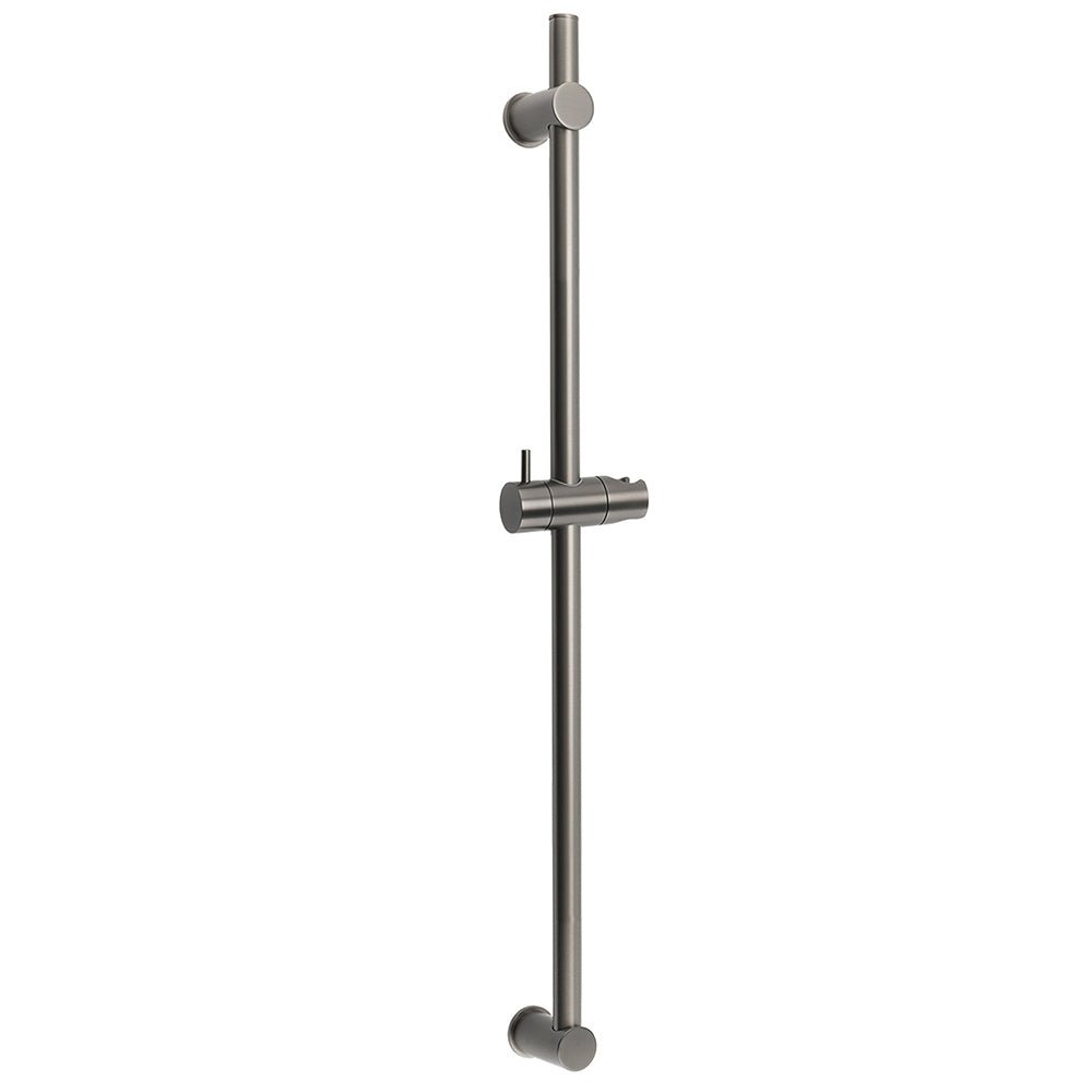 Gun Metal Grey Brass 850mm Long Sliding Rail Bar Swivel Handheld Shower Holder Bracket - Furniture > Bathroom > Shower Heads & Screens - Rivercity House & Home Co. (ABN 18 642 972 209) - Affordable Modern Furniture Australia
