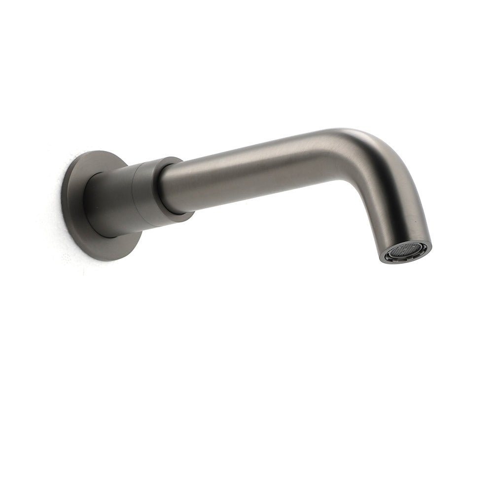 Gun Metal Grey Round Bathtub Spout Basin Curve Faucet Bubble Water Outlet 304SUS - Furniture > Bathroom > Shower Heads & Screens - Rivercity House & Home Co. (ABN 18 642 972 209) - Affordable Modern Furniture Australia