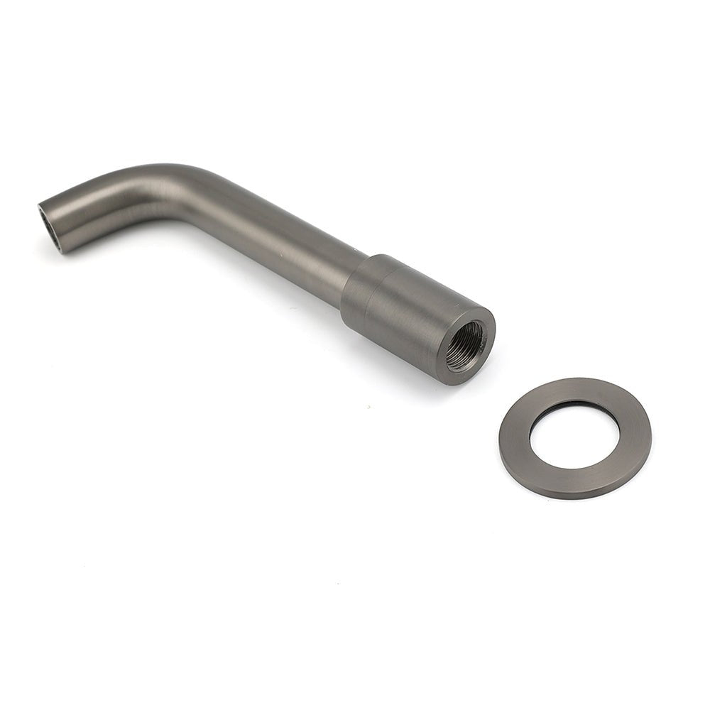 Gun Metal Grey Round Bathtub Spout Basin Curve Faucet Bubble Water Outlet 304SUS - Furniture > Bathroom > Shower Heads & Screens - Rivercity House & Home Co. (ABN 18 642 972 209) - Affordable Modern Furniture Australia