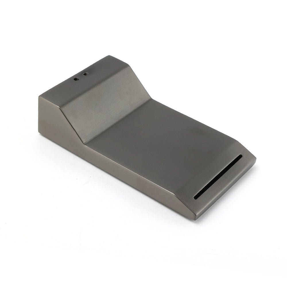 Gun Metal Grey Square Stainless Steel Bathtub Flat Spout Waterfall Filler Outlet - Furniture > Bathroom > Shower Heads & Screens - Rivercity House & Home Co. (ABN 18 642 972 209) - Affordable Modern Furniture Australia