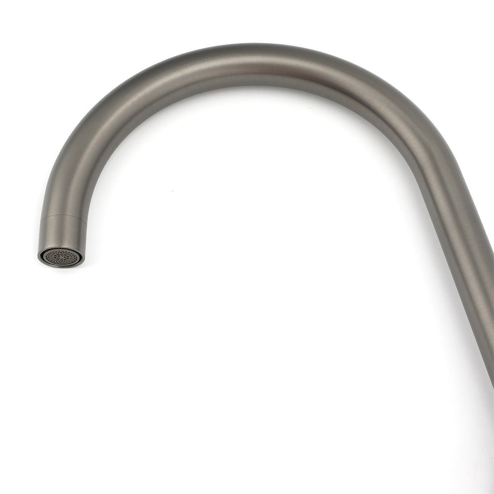 Gun Metal Round Kitchen Mixer Sink Tap 360° Swivel Laundry Basin Faucet Spout Set - Furniture > Bathroom > Shower Heads & Screens - Rivercity House & Home Co. (ABN 18 642 972 209) - Affordable Modern Furniture Australia