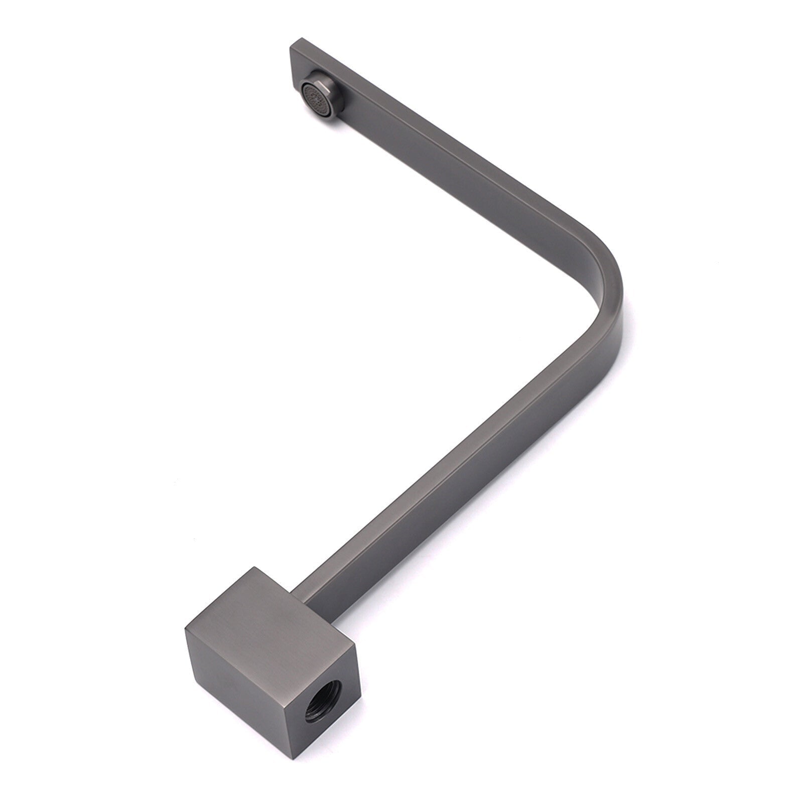 Gun Metal Square Bathroom Swivel Spout Gooseneck Arm Bathtub Filler Tap Outlet - Furniture > Bathroom > Shower Heads & Screens - Rivercity House & Home Co. (ABN 18 642 972 209) - Affordable Modern Furniture Australia