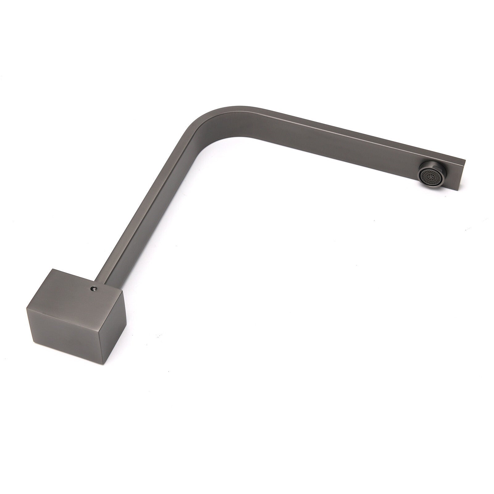 Gun Metal Square Bathroom Swivel Spout Gooseneck Arm Bathtub Filler Tap Outlet - Furniture > Bathroom > Shower Heads & Screens - Rivercity House & Home Co. (ABN 18 642 972 209) - Affordable Modern Furniture Australia