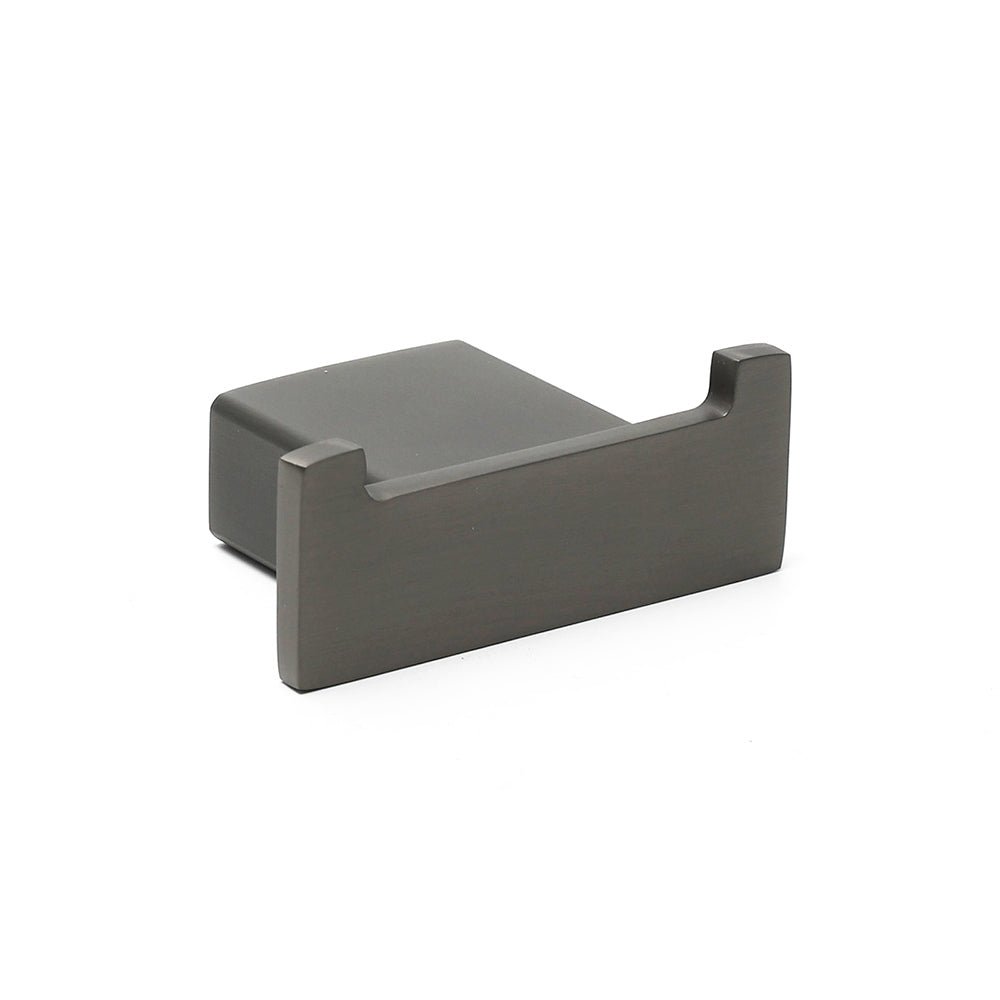 Gun Metal Square Robe Hook Clothes Towel Rack Holder Wall Mounted Double Hanger - Home & Garden > Bathroom Accessories > Shower Accessories - Rivercity House & Home Co. (ABN 18 642 972 209) - Affordable Modern Furniture Australia