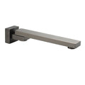 180° Swivel Square Bathtub Faucet Spout Stainless Steel - Grey Metal