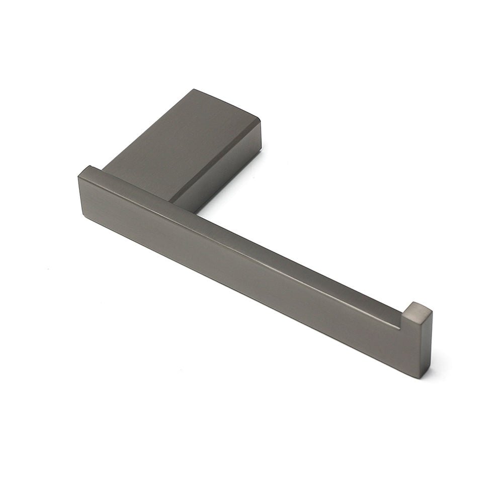 Gun Metal Square Toilet Paper Roll Tissue Roll Holder Hook Rack Wall Mounted Set - Home & Garden > Bathroom Accessories > Shower Accessories - Rivercity House & Home Co. (ABN 18 642 972 209) - Affordable Modern Furniture Australia