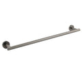 600mm Single Round Towel Rack Rail Holder - Grey Metal Stainless Steel
