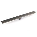 600mm Strip Fence Shower Floor Drain 50mm Waste - Grey Metal Stainless Steel