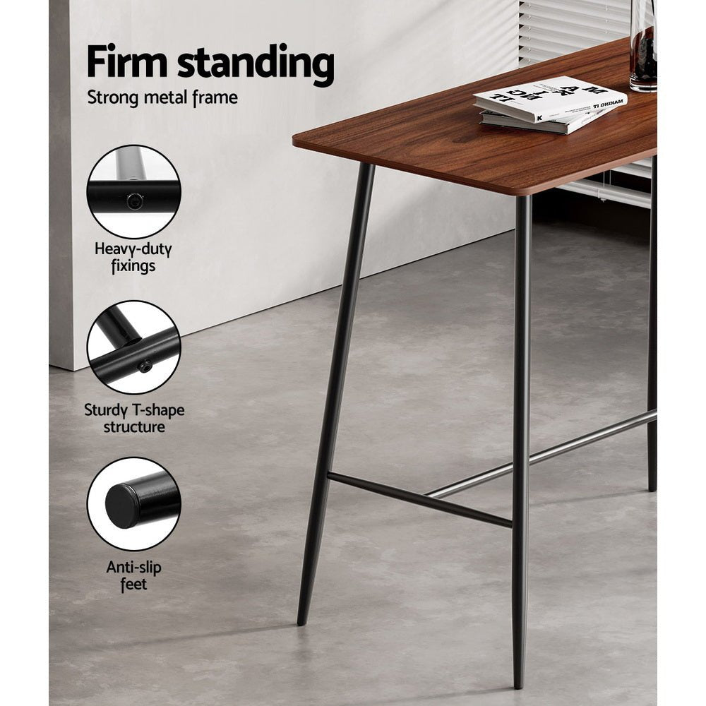 Halle Bar Table 120CM Rectangular - Furniture > Dining > Dining Tables - Rivercity House & Home Co. (ABN 18 642 972 209) - Affordable Modern Furniture Australia