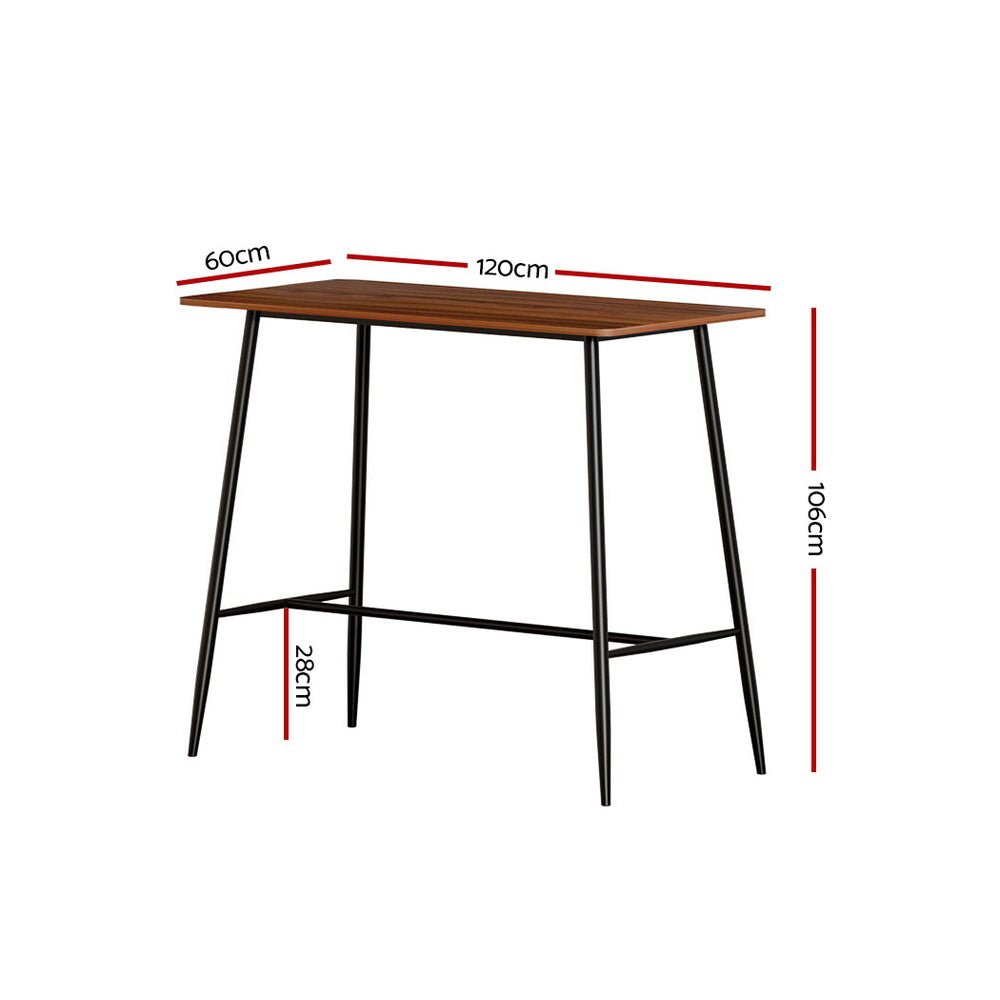 Halle Bar Table 120CM Rectangular - Furniture > Dining > Dining Tables - Rivercity House & Home Co. (ABN 18 642 972 209) - Affordable Modern Furniture Australia