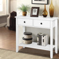 Hallway Console Table With 2 Drawers White