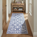 80x180cm Soft Velvet Hallway Runner Rug with Anti-Slip Backing - Modern
