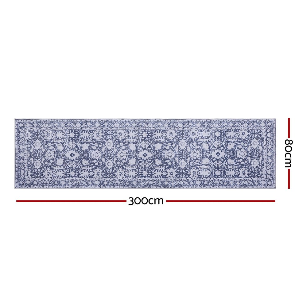 Hallway Runner Rug 80X300cm Soft Velvet Washable Modern Kitchen Mat - Home & Garden > Rugs > Floor Rugs - Rivercity House & Home Co. (ABN 18 642 972 209) - Affordable Modern Furniture Australia