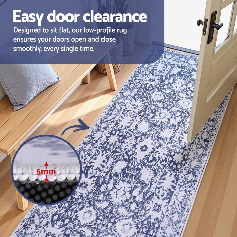 Hallway Runner Rug 80X300cm Soft Velvet Washable Modern Kitchen Mat - Home & Garden > Rugs > Floor Rugs - Rivercity House & Home Co. (ABN 18 642 972 209) - Affordable Modern Furniture Australia