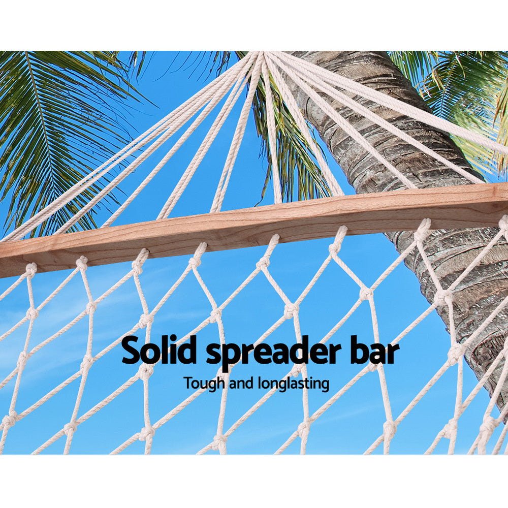 Hammock Bed Outdoor Chair Camping Hammocks Hanging Mesh - Home & Garden > Hammocks > Hammocks & Accessories - Rivercity House & Home Co. (ABN 18 642 972 209) - Affordable Modern Furniture Australia