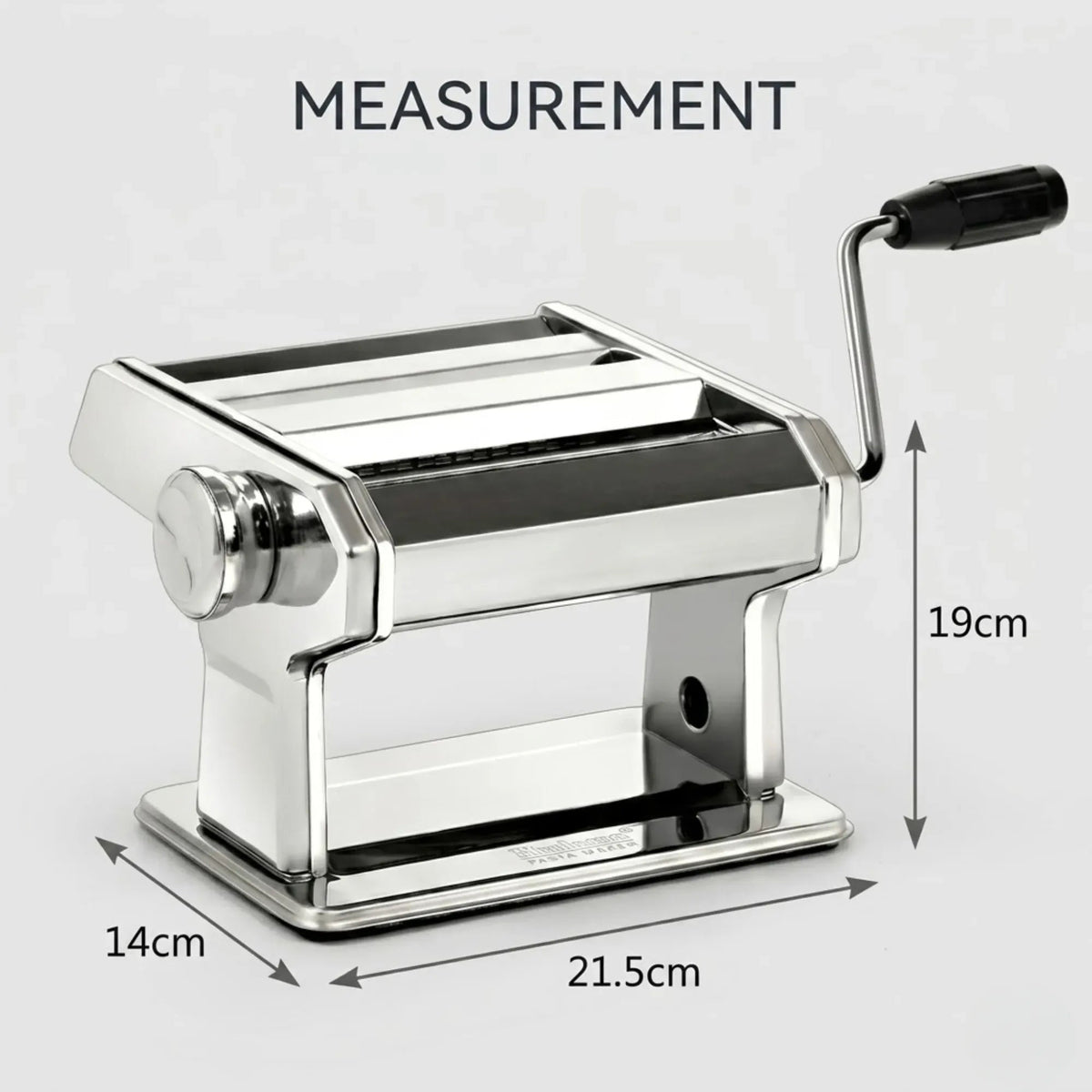 Hand Crank Pasta Maker Machine for Noodles and Pasta Sheets - Grey - Home & Garden > Kitchenware > Kitchen Knives - Rivercity House & Home Co. (ABN 18 642 972 209) - Affordable Modern Furniture Australia