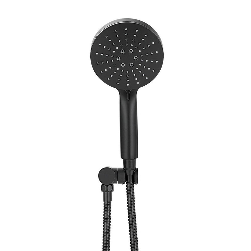 Handheld Shower Head Holder 4.7'' High Pressure Black - Home & Garden > Bathroom Accessories - Rivercity House & Home Co. (ABN 18 642 972 209) - Affordable Modern Furniture Australia