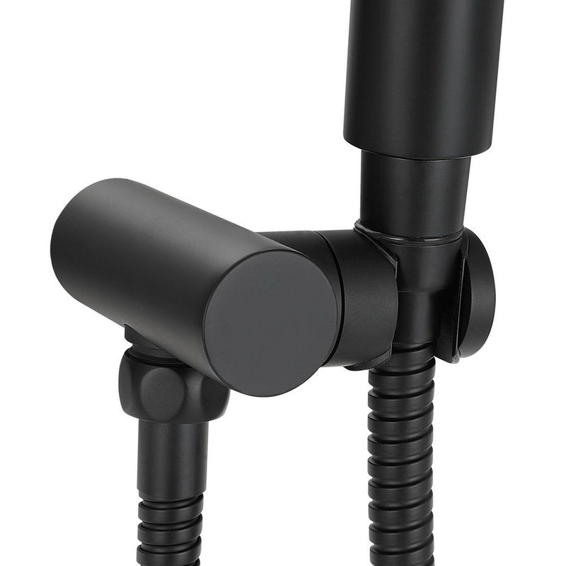 Handheld Shower Head Holder 4.7'' High Pressure Black - Home & Garden > Bathroom Accessories - Rivercity House & Home Co. (ABN 18 642 972 209) - Affordable Modern Furniture Australia