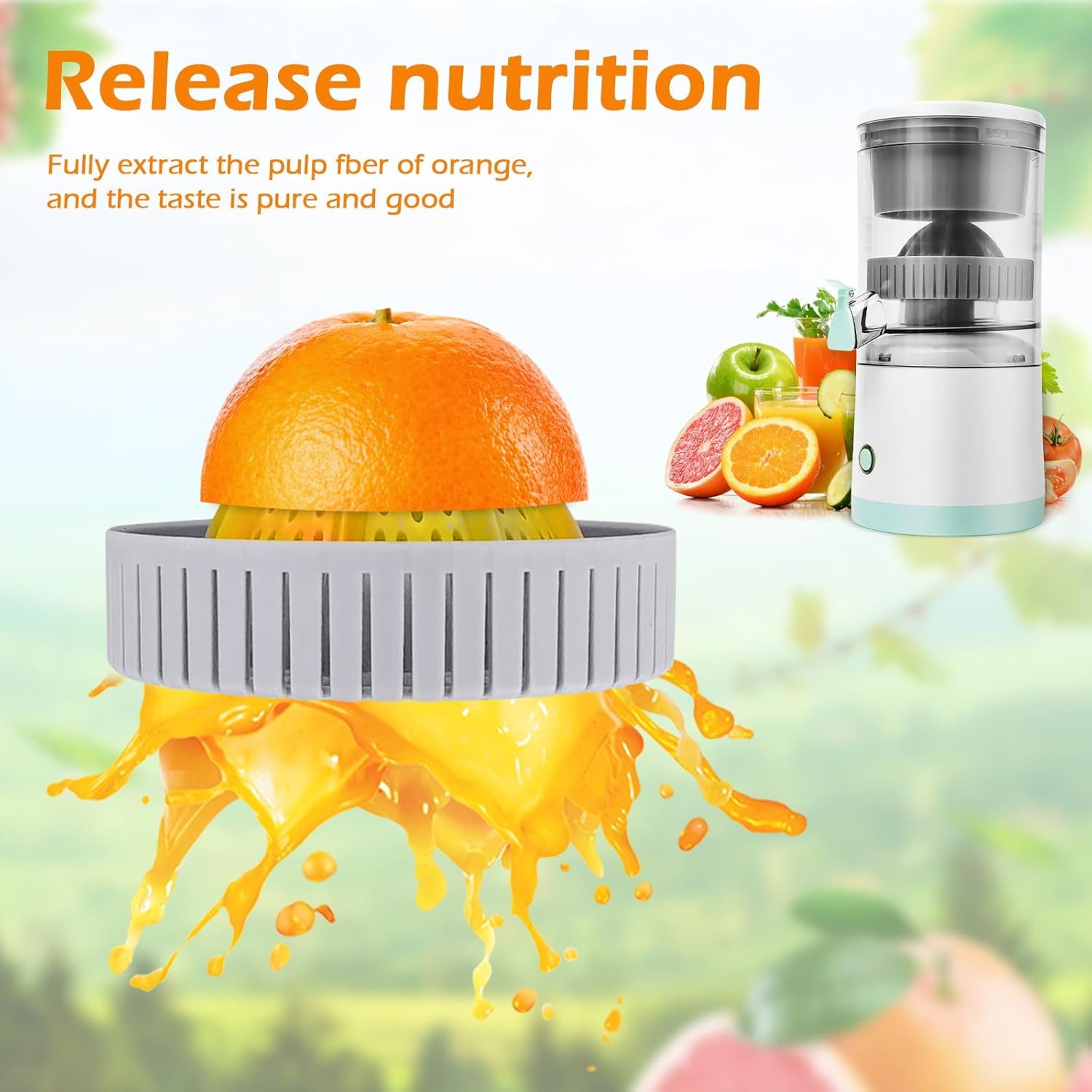 Hands - Free USB Rechargeable Electric Citrus Juicer Fruit Squeezer - White - Electronics > Back Up & Storage > USB Flash Drives - Rivercity House & Home Co. (ABN 18 642 972 209) - Affordable Modern Furniture Australia
