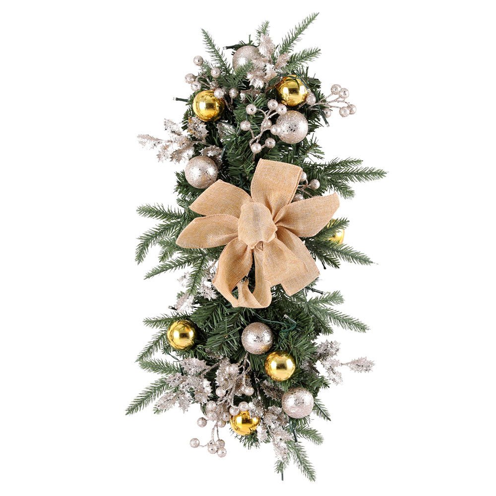 Hanging Christmas Garland 45cm Staircase Door Party Decor - Occasions > Christmas > Christmas Wreaths & Garlands - Rivercity House & Home Co. (ABN 18 642 972 209) - Affordable Modern Furniture Australia
