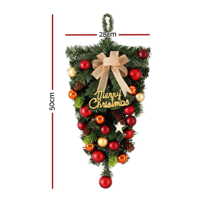 Hanging Christmas Garland 50CM Ornaments Party Decorations - Occasions > Christmas > Christmas Wreaths & Garlands - Rivercity House & Home Co. (ABN 18 642 972 209) - Affordable Modern Furniture Australia