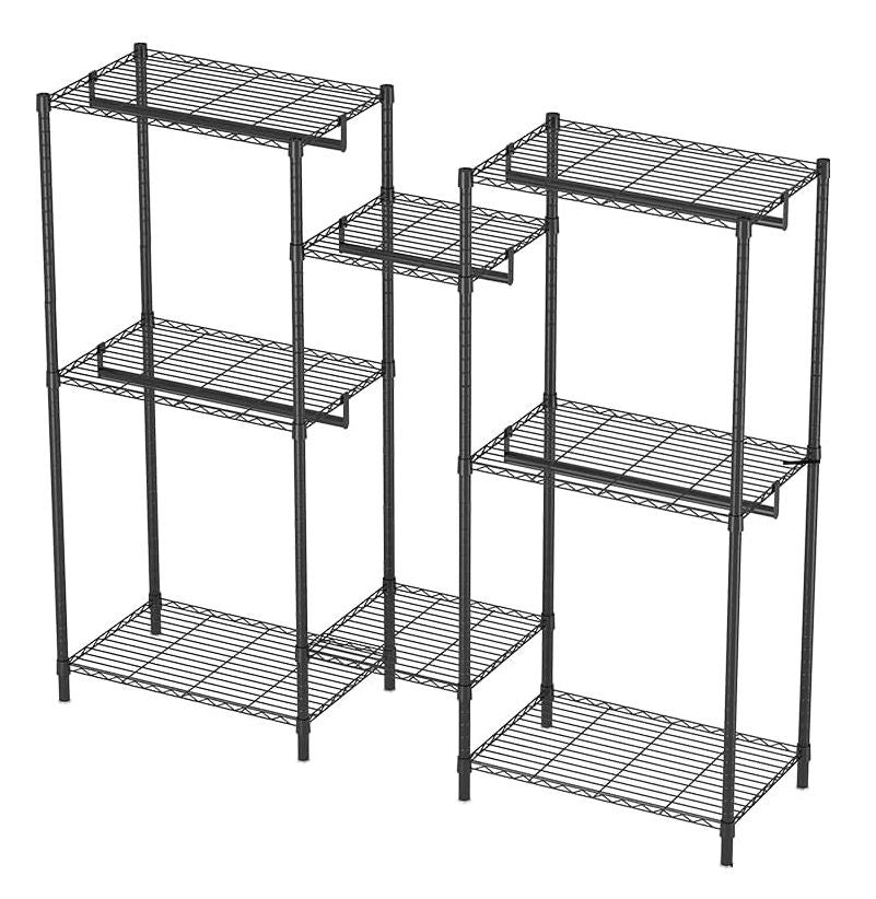 Heavy Duty Clothing Garment Rack Organizer with Hanging Rods & Storage Shelves for Clothes, Shoes & Wardrobe - Home & Garden > Storage > Clothing & Wardrobe Storage - Rivercity House & Home Co. (ABN 18 642 972 209) - Affordable Modern Furniture Australia