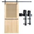 Heavy Duty Sliding Barn Door Kit Single 2.44M Rust Resistant