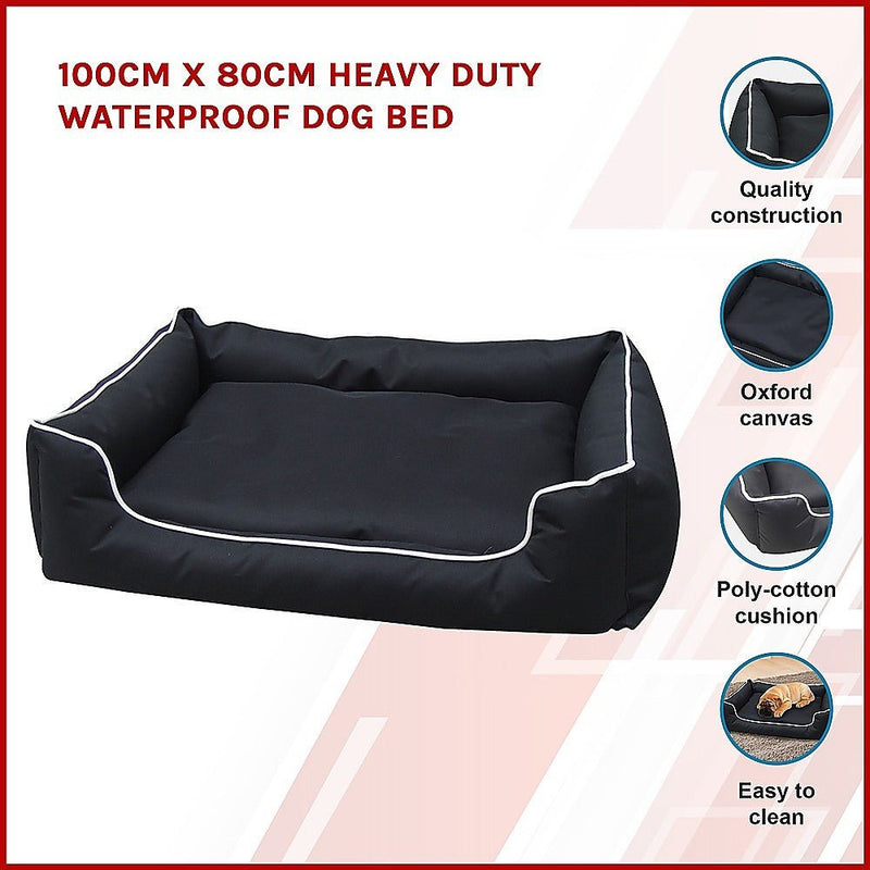 Heavy Duty Waterproof Dog Bed - Large - Pet Care - Rivercity House & Home Co. (ABN 18 642 972 209) - Affordable Modern Furniture Australia