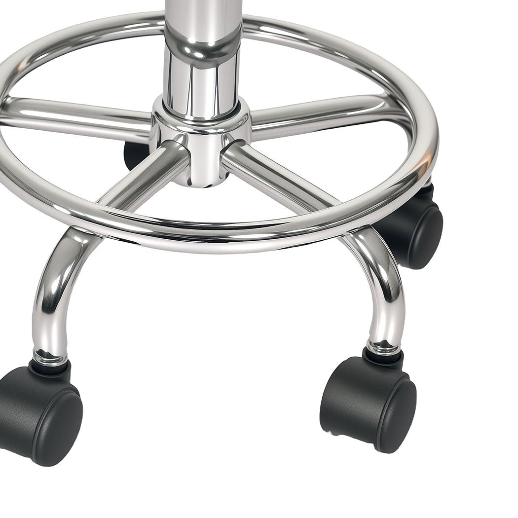 Height Adjustable Low Back Swivel Office Rolling Stool Chair - Black - Rivercity House & Home Co. (ABN 18 642 972 209) - Affordable Modern Furniture Australia