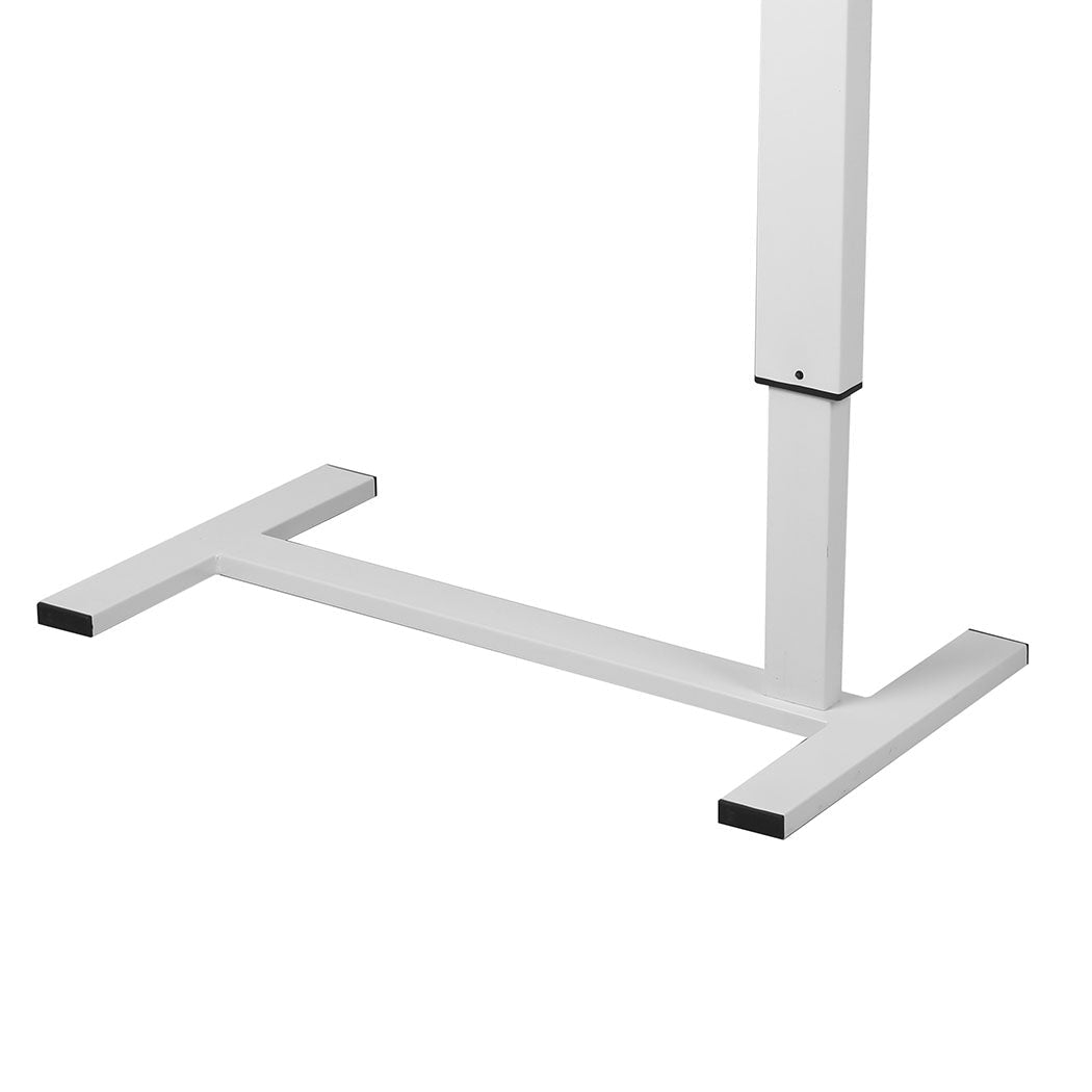 Height Adjustable Standing Desk with Power & USB Ports - White - Rivercity House & Home Co. (ABN 18 642 972 209) - Affordable Modern Furniture Australia