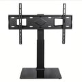 Height Adjustable TV Stand with Mount for 32-75 Inch LED TVs - Black