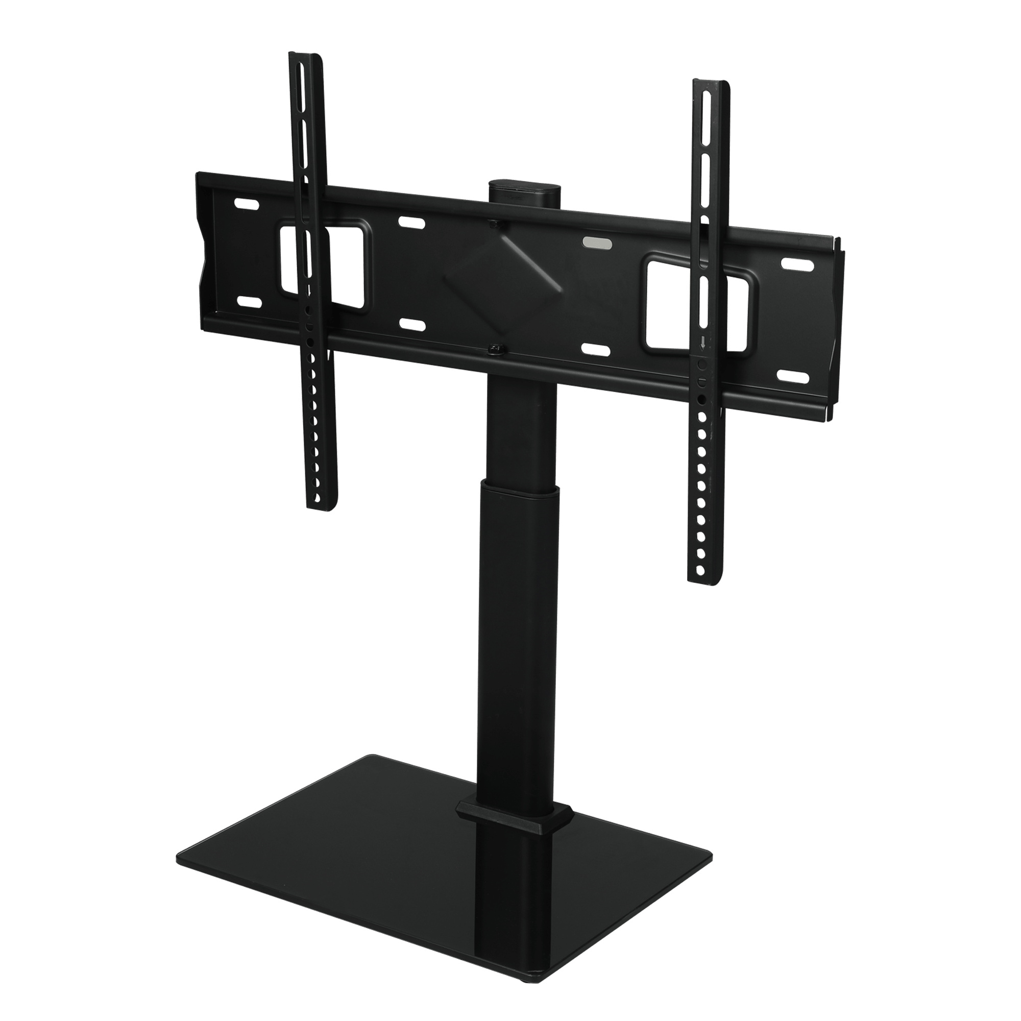 Height Adjustable TV Stand with Mount for 32 - 75 Inch LED TVs - Black - Rivercity House & Home Co. (ABN 18 642 972 209) - Affordable Modern Furniture Australia