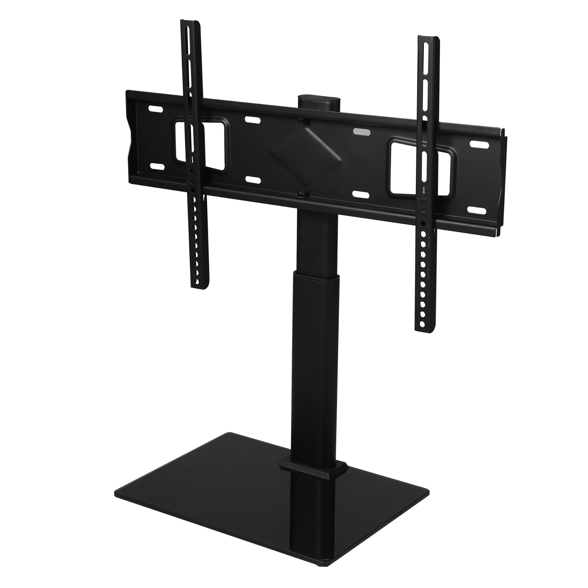 Height Adjustable TV Stand with Mount for 32 - 75 Inch LED TVs - Black - Rivercity House & Home Co. (ABN 18 642 972 209) - Affordable Modern Furniture Australia