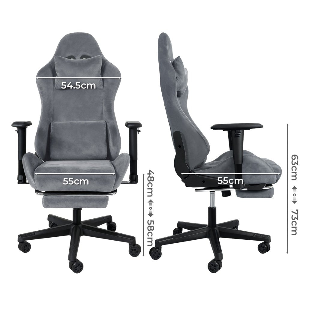 High Back Gaming Office Swivel Chair with Recline - Black and Beige - Rivercity House & Home Co. (ABN 18 642 972 209) - Affordable Modern Furniture Australia