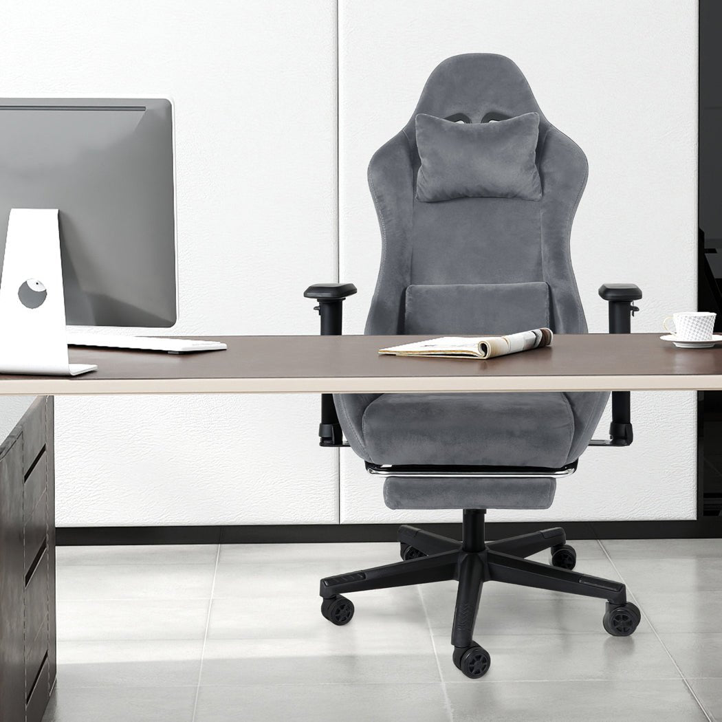 High Back Gaming Office Swivel Chair with Recline - Black and Beige - Rivercity House & Home Co. (ABN 18 642 972 209) - Affordable Modern Furniture Australia