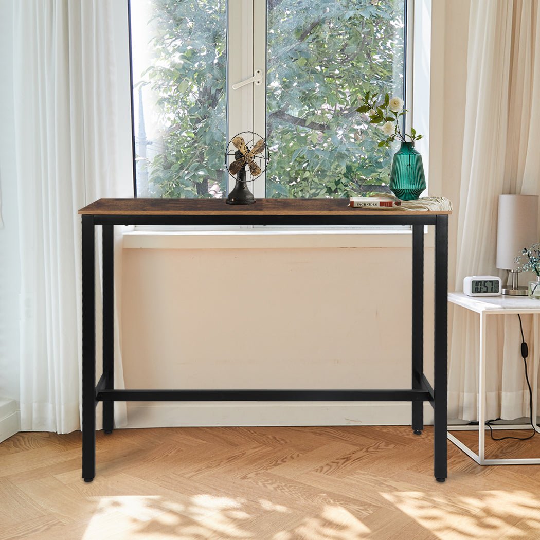High Bar Retro Industrial Table - Brown - Rivercity House & Home Co. (ABN 18 642 972 209) - Affordable Modern Furniture Australia