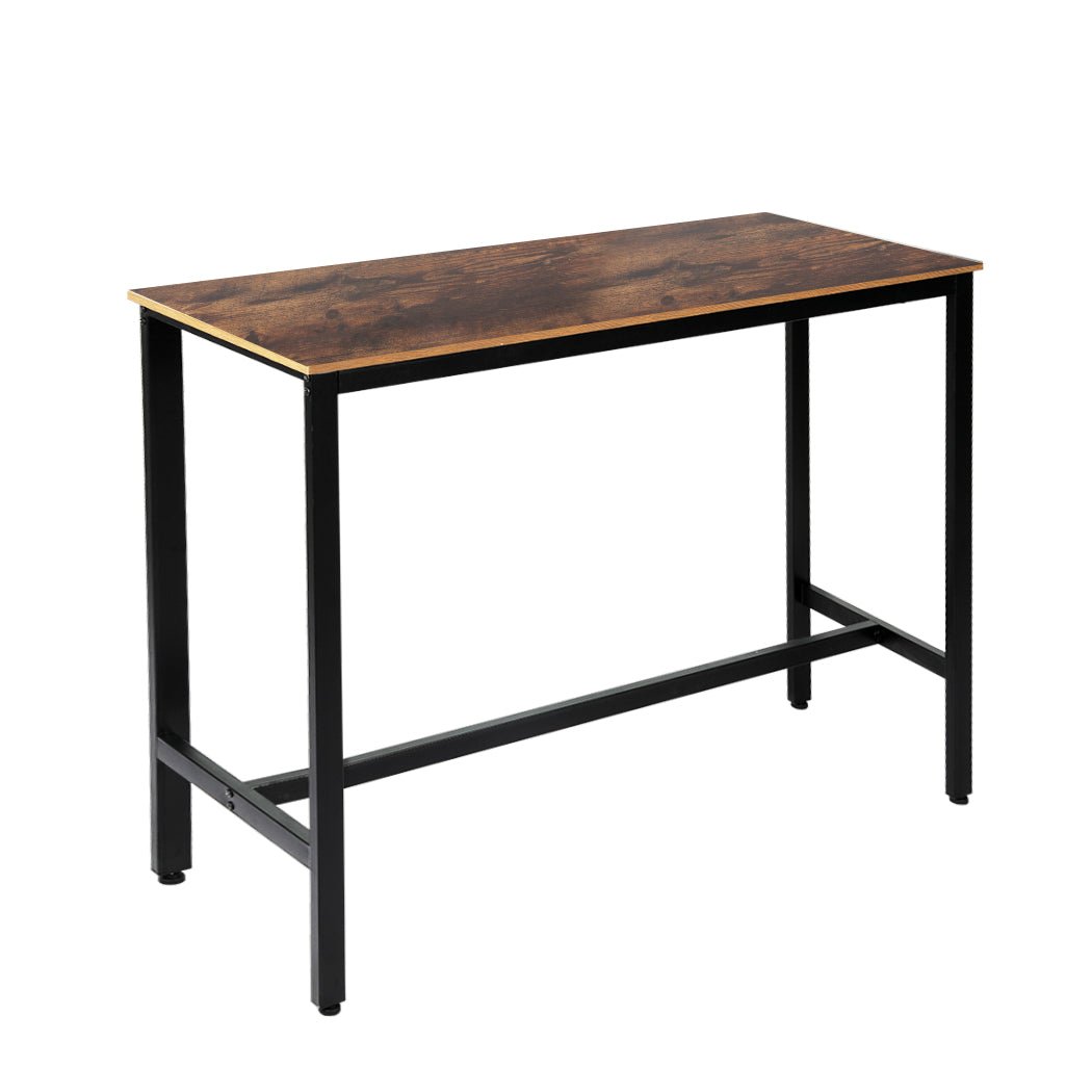 High Bar Retro Industrial Table - Brown - Rivercity House & Home Co. (ABN 18 642 972 209) - Affordable Modern Furniture Australia