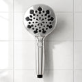 High Pressure Shower Head 9 Settings with One-Hand Control & Anti-Clog TPR Nozzles, 4.7in Face Removes Chlorine