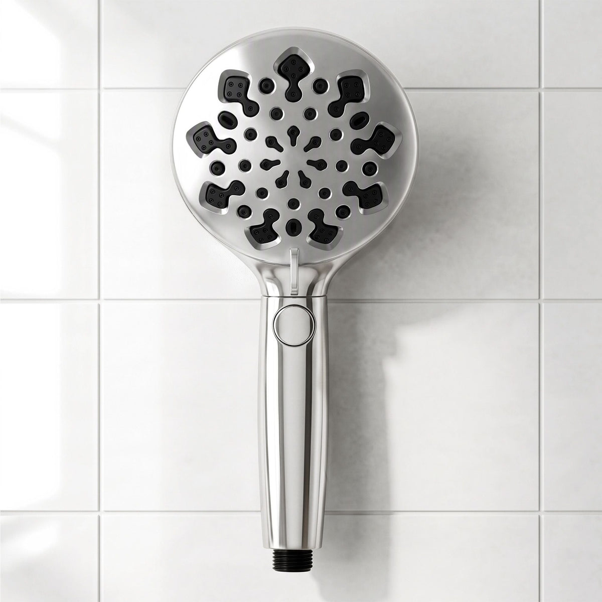 High Pressure Shower Head 9 Settings with One-Hand Control & Anti-Clog TPR Nozzles, 4.7in Face Removes Chlorine - Furniture > Bathroom > Shower Heads & Screens - Rivercity House & Home Co. (ABN 18 642 972 209) - Affordable Modern Furniture Australia
