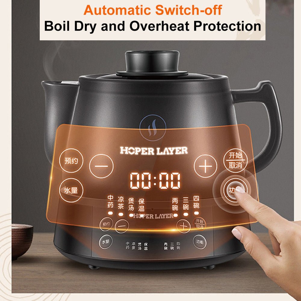 Hoper layer Multifunctional Kettle Smart Medicinal Pot AU Version SAA Approvals - Appliances > Kitchen Appliances > Kettles - Rivercity House & Home Co. (ABN 18 642 972 209) - Affordable Modern Furniture Australia